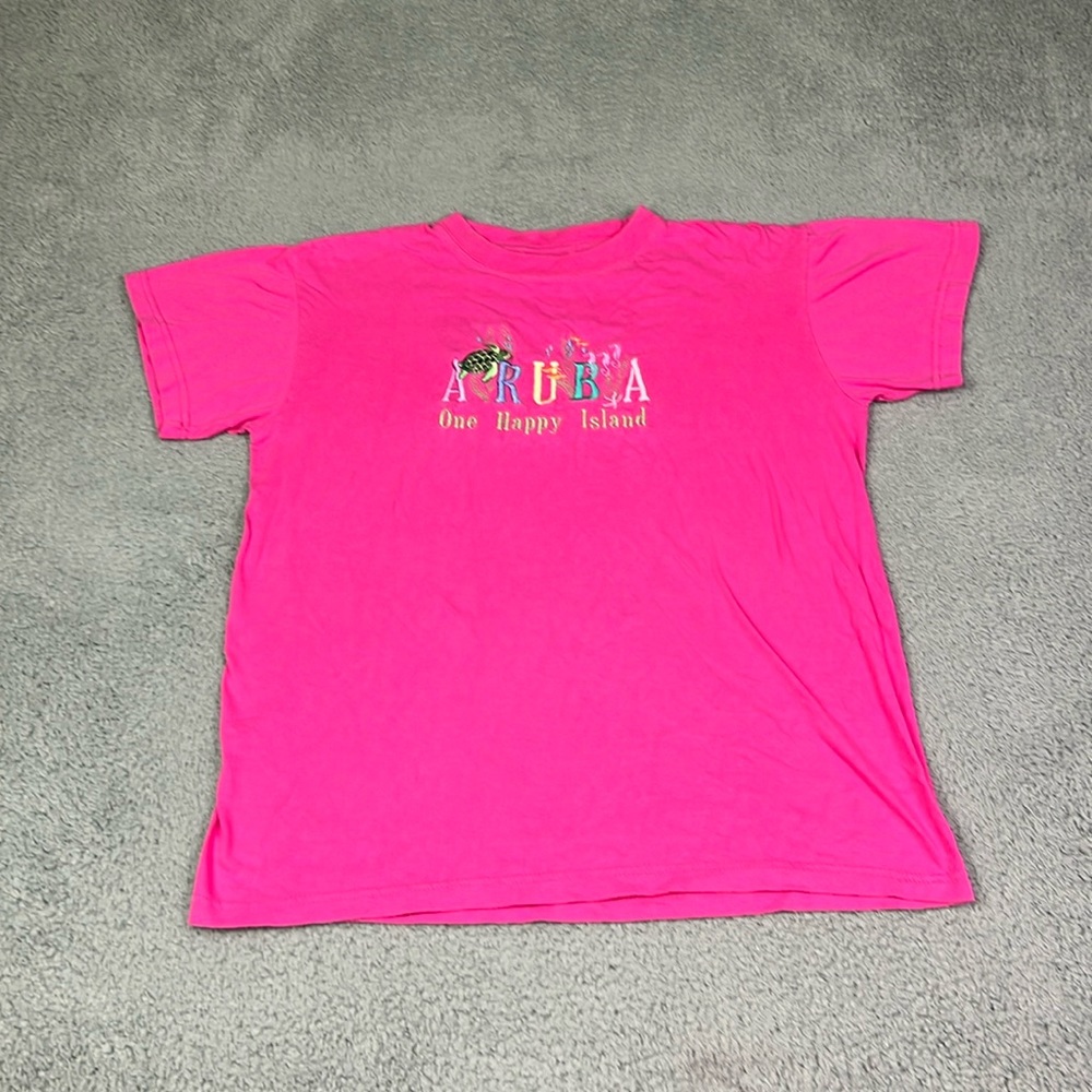 Vintage Embroidered Aruba T-shirt - Picture 2 of 4